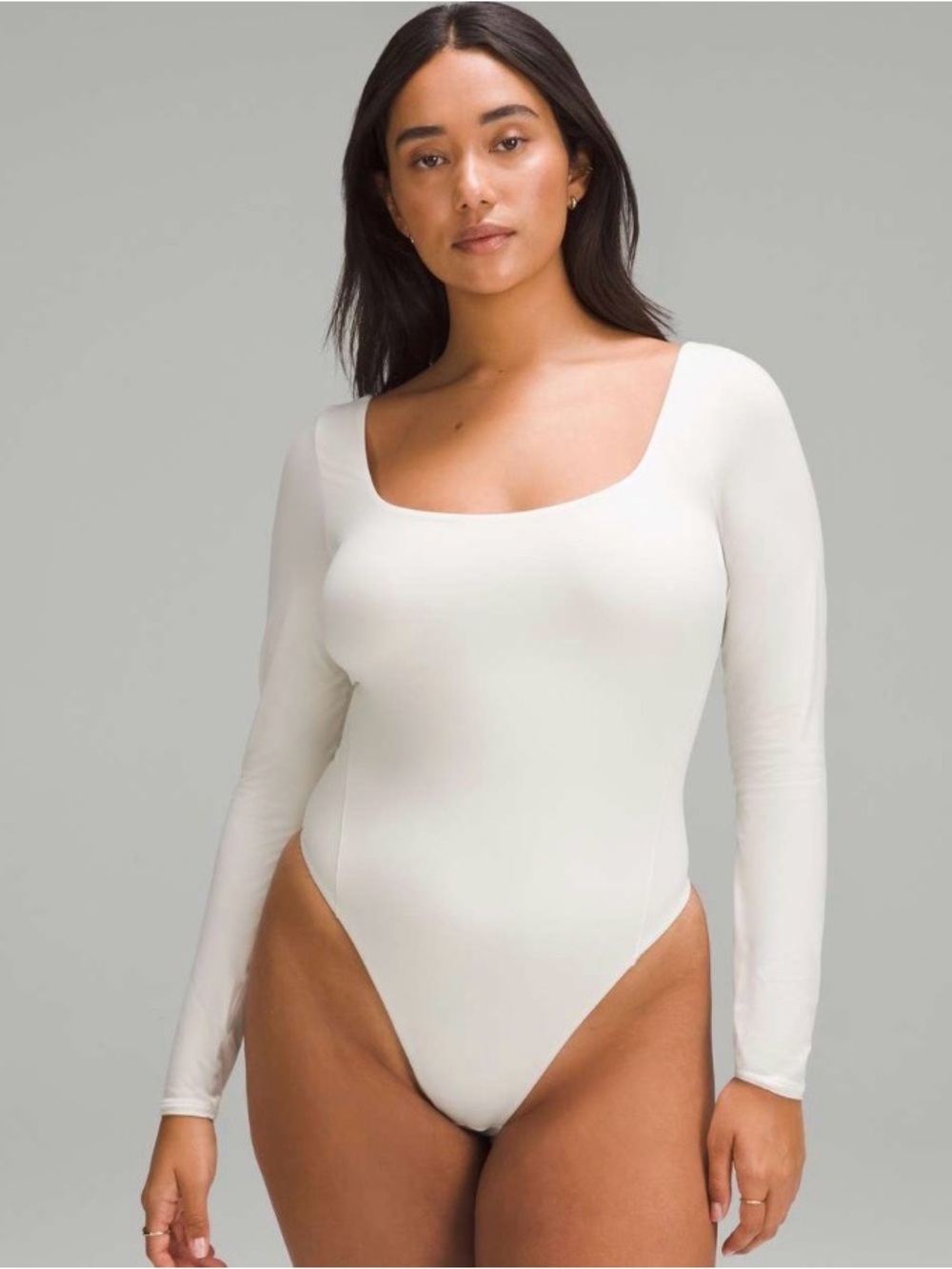 Lululemon Wundermost Ultra-Soft Nulu Square-Neck Long-Sleeve Bodysuit